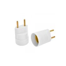 20x Bocal com Pino Soquete com Pino Macho Branco E27 FERTAK 8218 20x Bocal com Pino Soquete com Pino Macho Branco E27 FERTAK 8218