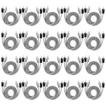 20x Cabo RCA Injetado 1 Metro Diâmetro 4 mm Listrado - Tech One 20x Cabo RCA Injetado 1 Metro Diâmetro 4 mm Listrado - Tech One