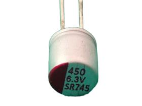 20x Capacitor Eletrolitico 450uf/6,3v 6,3x7mm Solido Fitado 20x Capacitor Eletrolitico 450uf/6,3v 6,3x7mm Solido Fitado