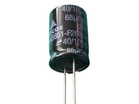 20x Capacitor Eletrolitico 68uf/250v 105º 16x25mm Epcos