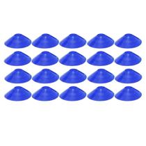20x Chapéu Chines Cone 19cm Mini Treino Esporte Funcional AZUL