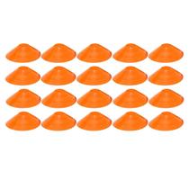 20x Chapéu Chines Cone 19cm Mini Treino Esporte Funcional LARANJA