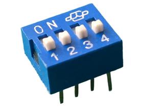 20x Chave Dip Switch 4 Vias 180º Az 20x Chave Dip Switch 4 Vias 180º Az