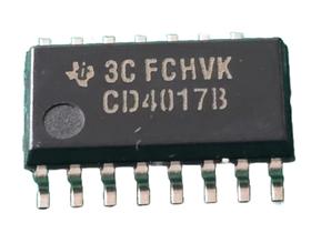 20x Circuito Integrado Cd4017b Cd4017 Smd Texas