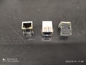 20x Conector Rj45 Blindado Com Led Femea 90 Trje160genl 20x Conector Rj45 Blindado Com Led Femea 90 Trje160genl