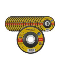 20x Discos Flap Menegotti Gramatura 120 P/Esmerilhadeiras