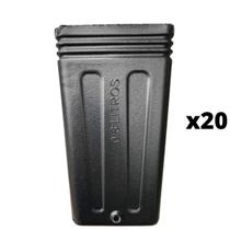 20X Embalagem Para Muda Sem Alça (0,8L) Preto NUTRIPLAST