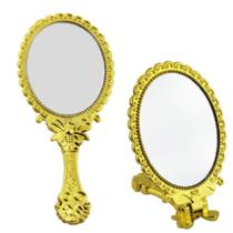 20x Espelhos De Mão Dobrável Dourado Para Festa