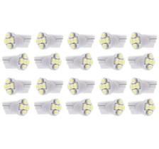 20x Lâmpada Automotiva T10 Cabeça Reta 5led 12v Super Branca 20x Lâmpada Automotiva T10 Cabeça Reta 5led 12v Super Branca