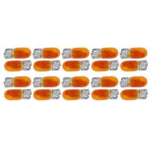 20X Lâmpada Filamento Esmagada T10 12V 3W W2.1x9.5D Laranja