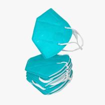 20x Mascara Proteçao KN95 Verde Clip Nasal bfe 95% ffp2 classe S