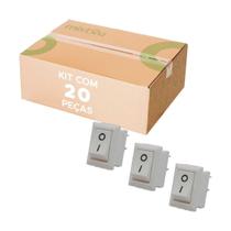 20X Mini Chave Gangorra 2 Posições 2 Pinos - 3A - Branco 20X Mini Chave Gangorra 2 Posições 2 Pinos - 3A - Branco