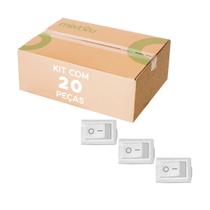 20x Mini Chave Gangorra 2 Posições 3 Pinos - Branco 20x Mini Chave Gangorra 2 Posições 3 Pinos - Branco