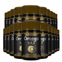 20x OMEGA 3 6 9 60CAPS PEIXE LINHAÇA BORRAGEM HF SUPLEMENTS