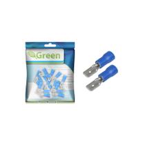 20X Terminal Macho 4,8 Pré-isolado Azul 1,50 Até 2,50mm² 20X Terminal Macho 4,8 Pré-isolado Azul 1,50 Até 2,50mm²