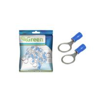 20X Terminal Olhal 10 Pré-isolado Azul 1,50 Até 2,50mm² 20X Terminal Olhal 10 Pré-isolado Azul 1,50 Até 2,50mm²