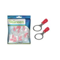 20X Terminal Olhal 10 Pré-isolado Vermelho 0,50 Até 1,50mm²