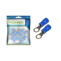 20X Terminal Olhal 4 Pré-isolado Azul 1,50 Até 2,50mm²