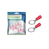 20X Terminal Olhal 8 Pré-isolado Vermelho 0,50 Até 1,50mm²