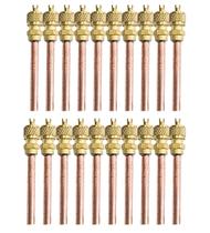 20x Válvulas Serviço Schrader 1/4 50mm Cobre Refrigeração