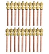 20x Válvulas Serviço Schrader 1/4 50mm Cobre Refrigeração 20x Válvulas Serviço Schrader 1/4 50mm Cobre Refrigeração