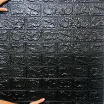 21 Painéis Autoadesiva Espuma Tijolo Preto 70x77cm Parede 21 Painéis Autoadesiva Espuma Tijolo Preto 70x77cm Parede