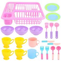 21 unidades/conjunto de utensílios de cozinha simulados, bri