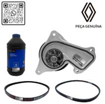 210102662r - kit de bomba de água - correia do alternador e ar condicionado - aditivo para radiador - 2014 em diante - kwid/logan ii/sandero ii