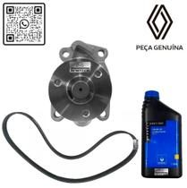 210109409r - kit com bomba de água + correia do alternador + aditivo para radiador - motor 1.6 16v h4m - 2016 em diante - logan ii/sandero ii/captur/d