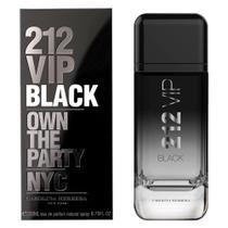 212 Vip-Black C H Eau de Parfum 200ml - Masculino - selo Adipec