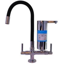 2141 C80 Torneira Gourmet Bica Móvel de Bancada Mesa Pia Cozinha Com Filtro Pró Saúde e Tubo Flexível Preto