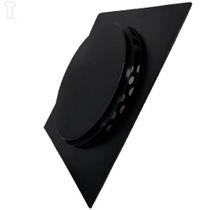 214543 Ralo Automatico Rainha Preto Fosco 10x10 Square 214543 Ralo Automatico Rainha Preto Fosco 10x10 Square
