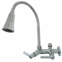 2162 C80 MAX Torneira Gourmet Bica Móvel de Parede Cozinha Tubo Cromado Cone Flexível Para Filtro 1/4 ou Purificadores 1/2