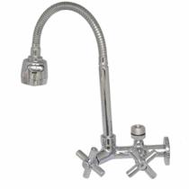 2162 Torneira Gourmet Bica Móvel Alta Vazão Parede Cozinha Tubo Flexível Cromado Chuveirinho Saída Filtro 1/4 ou Purificadores 1/2 2162 Torneira Gourmet Bica Móvel Alta Vazão Parede Cozinha Tubo Flexível Cromado Chuveirinho Saída Filtro 1/4 ou Purificadores 1/2