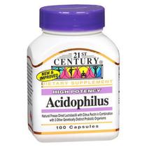 21st Century Acidophilus Capsules 100 cápsulas da 21st Century (pacote com 2)