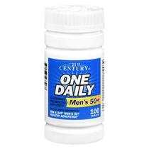 21st Century One Daily Men's 50+ Multivitamínico Multimineral 100 comprimidos da 21st Century (pacote com 2)