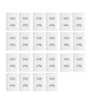 22 Tomadas Dupla Padrão 2P T Distanciadas 10A/250V Habitat FAME 22 Tomadas Dupla Padrão 2P T Distanciadas 10A/250V Habitat FAME