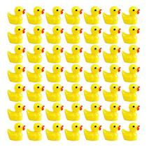 220 Peças Mini Resina Pato Amarelo Figuras em Miniatura Micro Fairy Garden Paisagem Aquário Dollhouse Vasos de Plantas Decoração DIY Slime Charms Holiday Shenanigan Gift Fun Pendent Figurines Moss