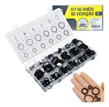 225 Peças Anel De Vedação Borracha O-Ring Estojo Diversos 225 Peças Anel De Vedação Borracha O-Ring Estojo Diversos
