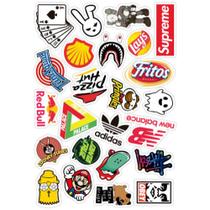 23 Pcs Dos Desenhos Animados Moda À Prova D 'Água Adesivo - A- 03 - Skate Snowboard Retro Graffit