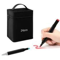 24/36/48/60 Cores Caneta Marcadora Kit Com Ponta Dupla
