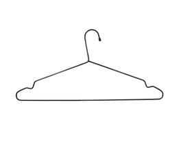 24 Cabides Adulto Arame Preto P/ Roupa Armário Arara Closet 24 Cabides Adulto Arame Preto P/ Roupa Armário Arara Closet