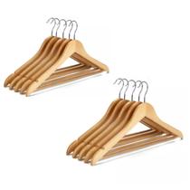 24 Cabides De Madeira Adulto 1ª Linha Atacado Roupa