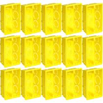 24 caixa de luz amarela 4x2 krona caixinha para tomada 24 caixa de luz amarela 4x2 krona caixinha para tomada