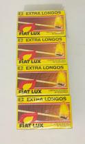 24 Caixas De Fosforo Extra Longo Fiat Lux Com 50 Unidades