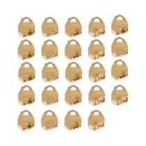 24 Caixas De Presente De Natal Papai Noel Boneco De Neve Rena Biscoito De Gengibre Artigos Para