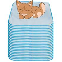 24 Caminhas para Cães e Gatos Dobrável 200 Lavagens 70x50 Branco com Borda Azul Antipulgas Quality 24 Caminhas para Cães e Gatos Dobrável 200 Lavagens 70x50 Branco com Borda Azul Antipulgas Quality