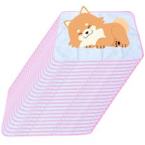 24 Caminhas para Cães e Gatos Dobrável 200 Lavagens 70x50 Branco com Borda Rosa Antipulgas Quality 24 Caminhas para Cães e Gatos Dobrável 200 Lavagens 70x50 Branco com Borda Rosa Antipulgas Quality