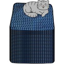 24 Caminhas para Cães e Gatos Dobrável 70x50 Ossinho Azul 3 Camadas Quality