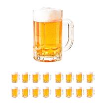 24 caneca de chopp cerveja bebida vidro resistente 400ml